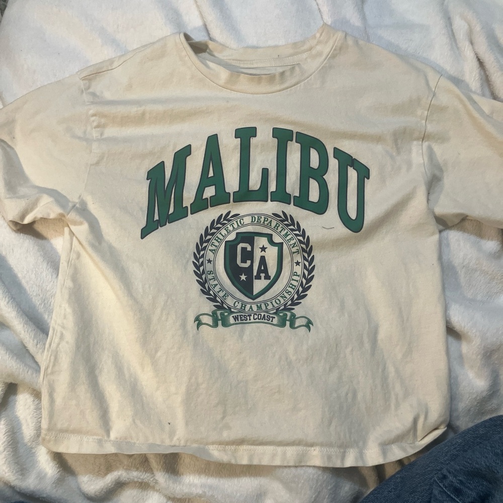 Cream Malibu Kids Shirt